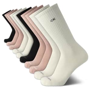 Calvin Klein Men's Crew Socks 10-Pack: $11 w/ Prime
