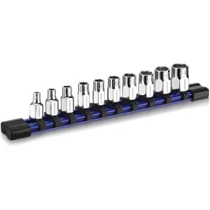 WorkPro 10-Piece 1/4" Drive Socket Set: $11