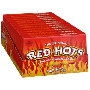 Red Hots Cinnamon Flavored Candy 5.5-oz. 12-Pack: $8.88 Red Hots Cinnamon Flavored Candy 5.5-oz. 12-Pack: $8.88