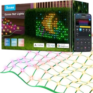 Govee 2.8x4.7-Foot RGBIC Smart Net Lights: $70 in-cart