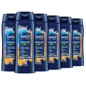 Suave Men 18-oz. 3-in-1 Moisturizing Body, Face, and Hair Wash 6-Pack: $13.37 w/ Sub & Save