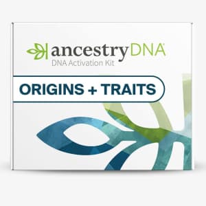 AncestryDNA + Traits Genetic Test Kit: $34