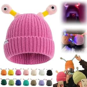 Monster Retractable Tentacles LED Knit Beanies: 2 for $9
