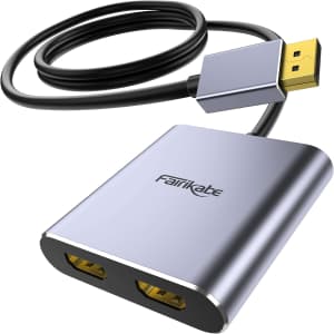 60Hz DisplayPort to Dual HDMI Adapter: $21.28 60Hz DisplayPort to Dual HDMI Adapter: $21.28