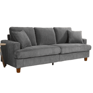 87" 3-Seater Corduroy Sofa: $256