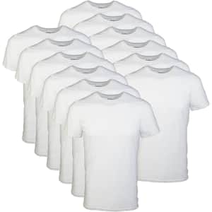 Gildan Men's Crew T-Shirt 12-Pack (Small only): $20