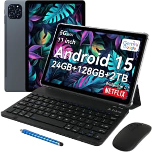 Tabwee T90 128GB 11" Android Tablet: $117