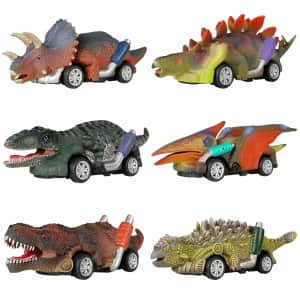 Dinobros Dinosaur Toy Pull Back Cars 6-Pack: $8.99 Dinobros Dinosaur Toy Pull Back Cars 6-Pack: $8.99