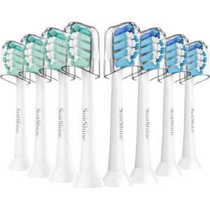 SuitShine Sonicare-Compatible Toothbrush Heads 8-Pack: $9.49
