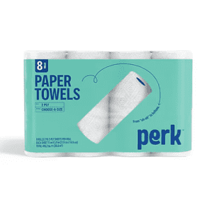 Perk Choose-A-Size 2-Ply 116-Sheet Paper Towel Roll 8-Pack: $9.29 Perk Choose-A-Size 2-Ply 116-Sheet Paper Towel Roll 8-Pack: $9.29