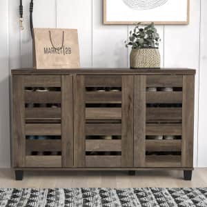 Steelside Millan 16-Pair Shoe Storage Cabinet: $108 Steelside Millan 16-Pair Shoe Storage Cabinet: $108