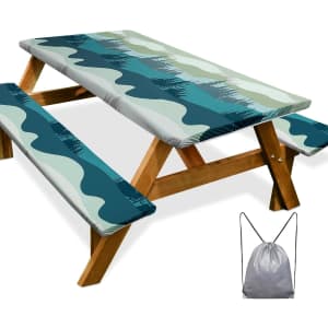 60" Picnic Table Cover with Bench Covers: $16.99