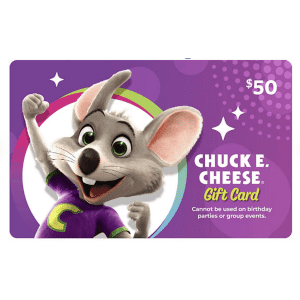 $50 Chuck E. Cheese Gift Card: $33 for members
