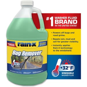 Rain-X 1-Gallon Bug Remover Windshield Washer Fluid: $3.99