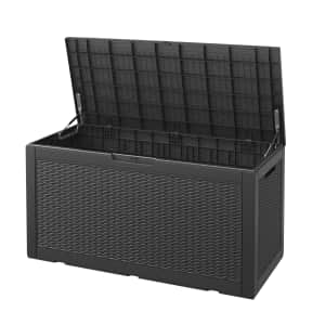 100-Gallon Waterproof Large Resin Deck Box: $69