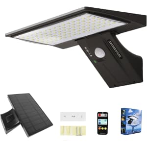 Solar Outdoor Motion Sensor Light: $13.49