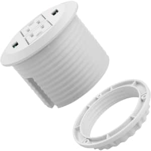 1,500W 3" Desk Power Grommet w/ 10-Foot Cord: $9.99