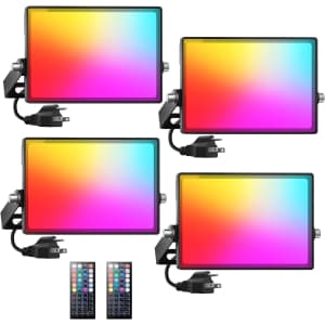 Onforu 30W RGBW LED Flood Light 4-Pack: $37 w/ Prime Onforu 30W RGBW LED Flood Light 4-Pack: $37 w/ Prime