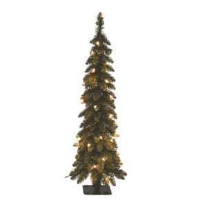 Santa's Workshop Inc. 4-Foot Pre-Lit Pencil Slim Tree: $33