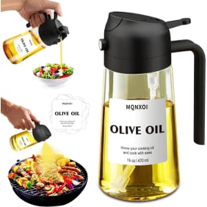 16-oz. Glass Oil Sprayer & Dispenser: $7.11