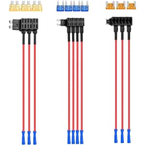 Nilight 50040R 12V Car Add-a-Circuit Fuse Adapter 10-Pack: $8.90