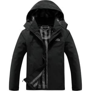 Men's Lightweight Waterproof Hooded Jacket: $20