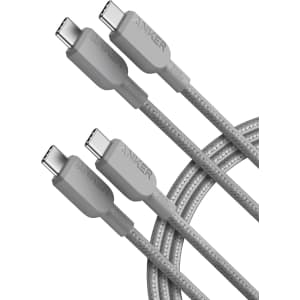 Anker 6-Foot USB C to USB C Cable 2-Pack: $10