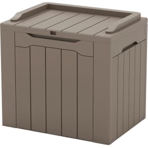 Patiowell 22" x 16.3" 32-Gallon Plastic Deck Box: $30.99