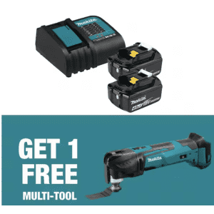 Makita 18V LXT Lithium-Ion Battery and Charger Starter Pack w/ 18V LXT Lithium-Ion Oscillating Multi-Tool: $199 Makita 18V LXT Lithium-Ion Battery and Charger Starter Pack w/ 18V LXT Lithium-Ion Oscillating Multi-Tool: $199