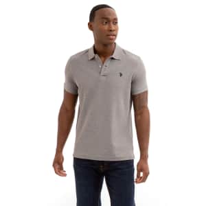 U.S. Polo Assn. Men's Pique Polo Shirt: $7
