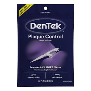 DenTek Cross Flosser Plaque Control Floss Picks 75ct: $2 via Sub & Save