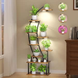 9-Tier 63" Indoor Plant Stand w/ Grow Lights: $49.00