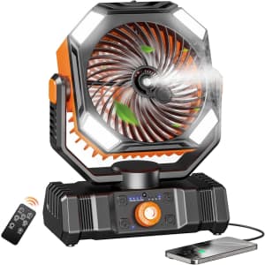 Sweetfull Portable Misting Fan 20000mAh Battery: $19.99