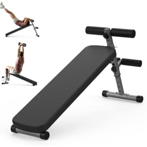 Finer Form Gym-Quality Adjustable Sit Up Ab Bench: $76
