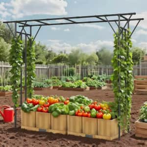 11.8 x 9-Foot Metal Garden Trellis: $104.60 11.8 x 9-Foot Metal Garden Trellis: $104.60