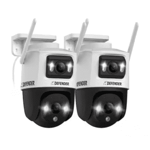 Defender Guard Pro Dual Lens Wi-Fi 6 Security Camera 2-Pack: $115 Defender Guard Pro Dual Lens Wi-Fi 6 Security Camera 2-Pack: $115
