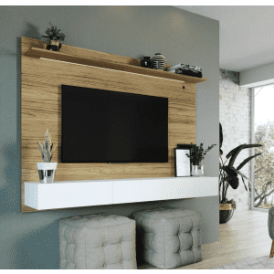 Homestock 71" LED Wall-Mounted Floating TV Panel Entertainment Center: $217 Homestock 71" LED Wall-Mounted Floating TV Panel Entertainment Center: $217