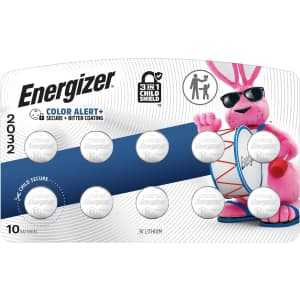 Energizer 2032 Batteries 10 Pack 3V Lithium: $10.49