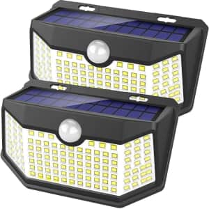 120-LED Motion Sensor Solar Light 2-Pack: $10 120-LED Motion Sensor Solar Light 2-Pack: $10
