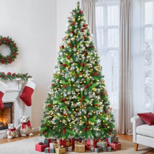 Firstness 6-Foot Pre-Lit Artificial Christmas Tree: $74.89 Firstness 6-Foot Pre-Lit Artificial Christmas Tree: $74.89