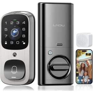 Smart Keyless Entry Door Lock with Camera: $95 w/ Prime