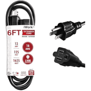 iWork 6-Foot Extension Cord: $4.99