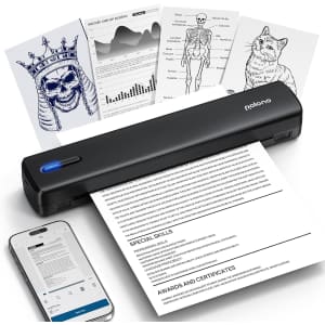 Polono D810 Portable Inkless Bluetooth Thermal Printer: $39.99