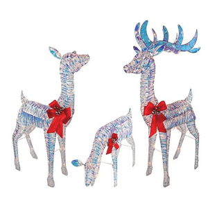 3-Piece Iridescent Reindeer Family: $55 3-Piece Iridescent Reindeer Family: $55