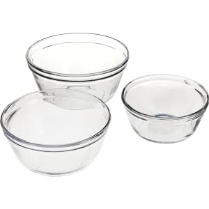 Anchor Hocking 3-Piece Glass Mixing Bowl Set: $17.19
