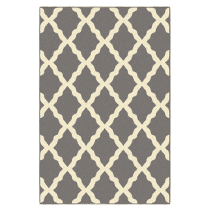 Ottomanson Glamour Collection 3x5-Foot Moroccan Trellis Washable Area Rug: $18