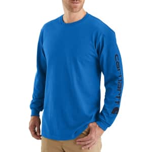 Carhartt Men's Graphic Logo Long Sleeve Shirt: $13
