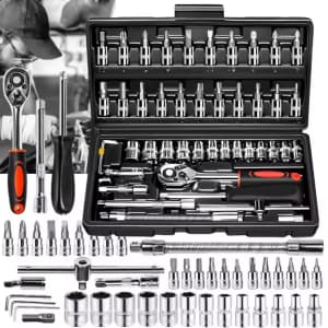 46-Piece Socket Set: $6.86