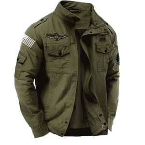 Koulb Men's Military Jacket Tactical Outerwear: $19 Koulb Men's Military Jacket Tactical Outerwear: $19