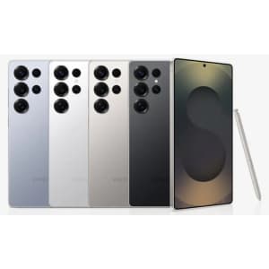 Unlocked Samsung Galaxy S25 Ultra Android Smart Phones: 512GB for 256GB price + up to $700 off w/ trade Unlocked Samsung Galaxy S25 Ultra Android Smart Phones: 512GB for 256GB price + up to $700 off w/ trade